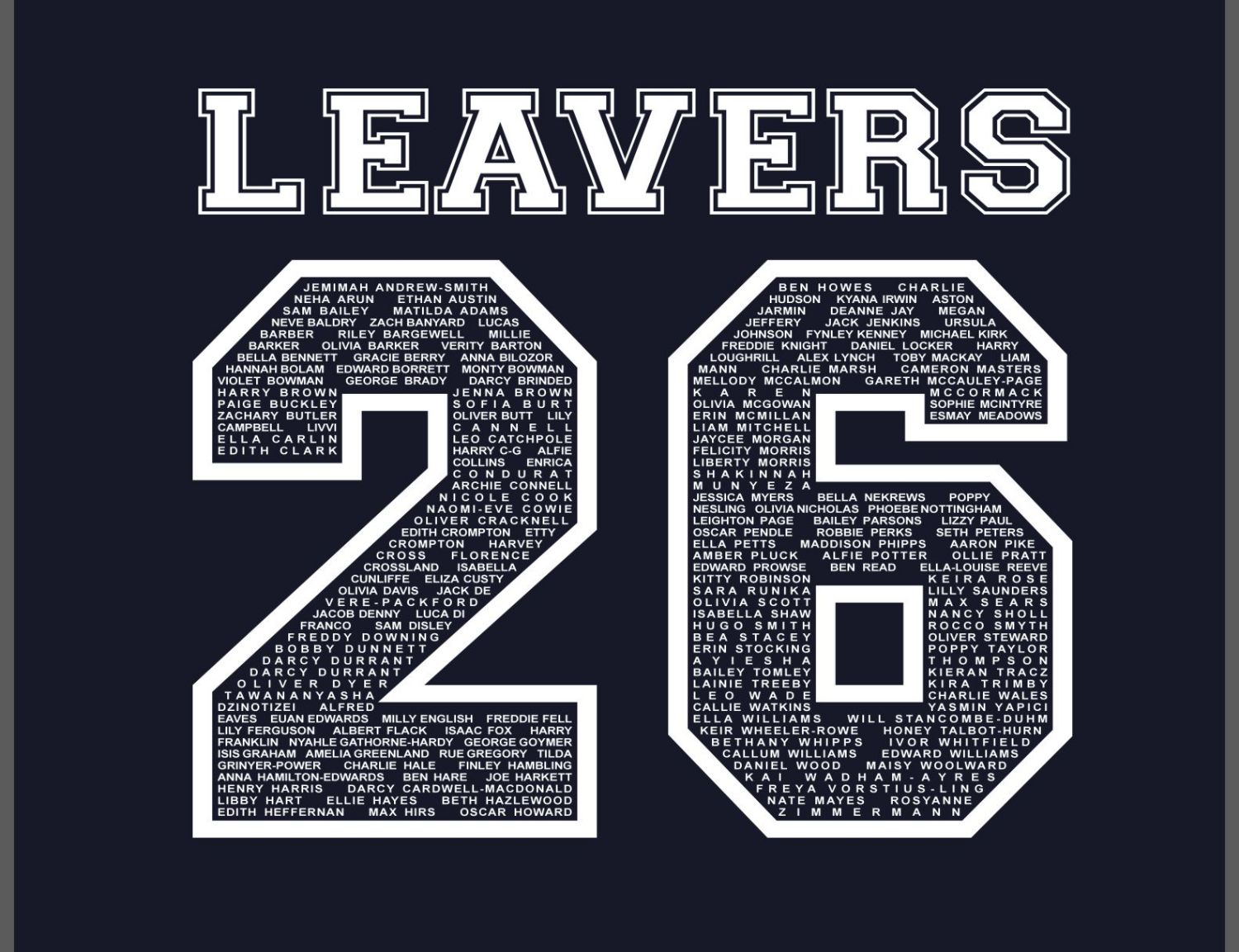 W73 TMHS contrast leavers hoody.